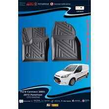 Ford Connect 2003-2013 Panelvan  Için 5,5d Carbon Style Havuzlu Paspas - Tpe Malzeme