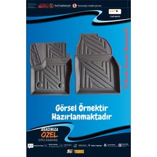 Ford Courier Panelvan 2014-2023  Için 5,5d Carbon Style Havuzlu Paspas - Tpe Malzeme