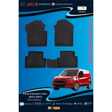 Ford Connect 2003-2013 Van  Için 5,5d Carbon Style Havuzlu Paspas - Tpe Malzeme