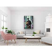 Homemor Gelecekteki Yaşlı Amca  Kanvas Tablo 70 x 100 cm