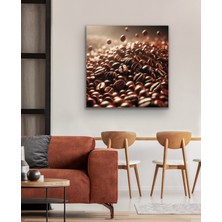 Homemor Kahve Çekirdekleri Kanvas Tablo 90 x 90 cm