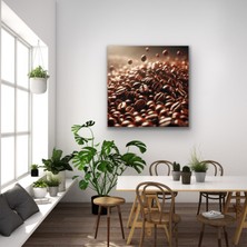Homemor Kahve Çekirdekleri Kanvas Tablo 90 x 90 cm