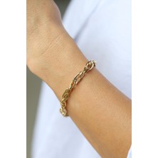 Yenigün Kuyumculuk 14 Ayar Altın Sarmal Hallow Bileklik