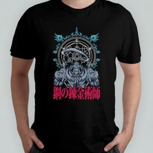 Pixxa Fullmetal Alchemist Alphonse Elric %100 Pamuklu Bisiklet Yaka T-Shirt Model 1