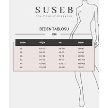 Suseb Düğüm Detaylı Midi Elbise