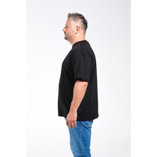 Derin Mavi Bisiklet Yaka M-10XL Arası 3 Renk Çok Kaliteli Penye Kumaş Tan Üretilmiş T-Shirt