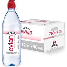 Evian Su Sporcu Kapak 12 Adet * 750 ml