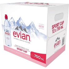 Evian Su Sporcu Kapak 12 Adet * 750 ml