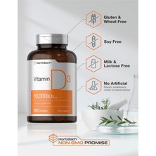 Horbaach Horbach Vitamin D3 D3 Cholecalciferol 10000 Iu  500 Softgels  250MCG .usa Menşei.ozelsporcugıdaların'dan 3733