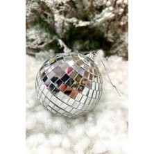 10 cm Disko Topu Yılbaşı Çam Ağacına Asılabilen Süs Ağaç Süsü Yeni Yıl Aynalı Parlak Cici Top