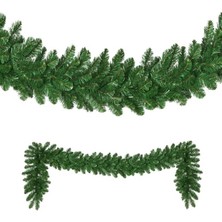 Kuzey Oyuncak Yeşil Garland VIP Kalite Yılbaşı Süsleri 250 cm Boy 22 cm Çap Yeşil Çam Dalı Dekor
