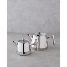 English Home New Aden Çelik Çaydanlık 0,75 L-1,75 L Silver