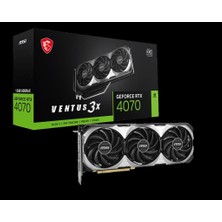 MSI Geforce Rtx 4070 Ventus 3x E 12G Oc 12GB GDDR6X HDMI Dp 192BİT