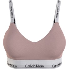 Kadın Marka Logolu Elastik Bantlı Günlük Kullanıma Uygun Pudra Spor Sütyeni 000QF7059E-TQO