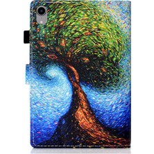 Puluzdg iPad 2024 Mini 6 Için Renkli Çizim Deri Tablet Kılıfı (Yurt Dışından)