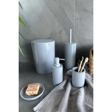 Primanova Flores 5'li Banyo Seti - Gri