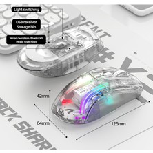 X2RGB Üç Modlu Kablosuz Fare Hafif E-Spor Oyun Bluetooth Faresi (Yurt Dışından)