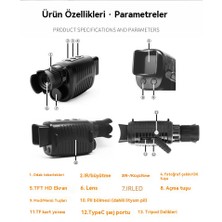 Xiaojiededian Kızılötesi Optik Gece Görüş Kamerası (Yurt Dışından)