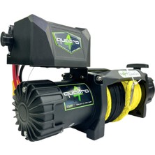 Quatro 12V 13500 Lb Sarı Sentetik Halatlı Off-Road 4x4 Vinç (Sarı Halatlı)