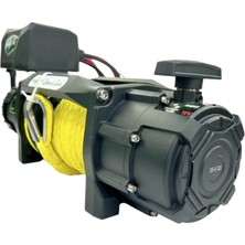 Quatro 12V 13500 Lb Sarı Sentetik Halatlı Off-Road 4x4 Vinç (Sarı Halatlı)