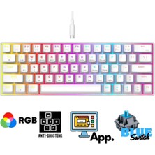 Sarftech T60 Mavi Switch Mekanik Klavye Kablolu Gaming Oyuncu Klavyesi