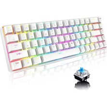 Sarftech T60 Mavi Switch Mekanik Klavye Kablolu Gaming Oyuncu Klavyesi