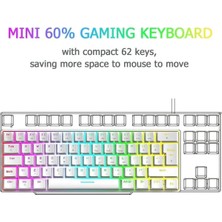 Sarftech T60 Mavi Switch Mekanik Klavye Kablolu Gaming Oyuncu Klavyesi