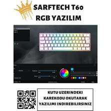 Sarftech T60  Kırmızı Switch Rgb Klavye Kablolu Gaming Oyuncu Klavyesi