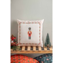 FH finehome Nutcracker Yılbaşı Kırlenti 45 x 45 cm