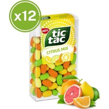 Tic Tac   Karışık Meyve Aromalı Şeker 18 Gr. (12 Adet)