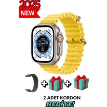 Bunnys Xiaomi Mi 9 Uyumlu Akıllı Saat Watch Ultra2 49MM Kordon Hediyeli - Son Versiyon