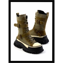 Bambi Haki Keten   Kadın Bot & Bootie K02185039718
