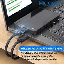 Microcase USB A To USB A Iki Ucu Erkek Çift Taraflu USB 3.0 Kablo 100 cm AL4778