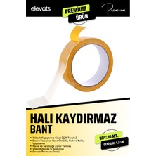 Premium 4.8 cm Genişlikte Halı Kaydırmaz Bant Halı Kilim Sabitleme ve Yapıştırma Bandı Boy: 10 mt