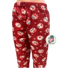 Cepsiz Kışlık Polar Kadın Pijama Altı Tek Alt JE33 - Çorap Hediyeli