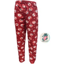 Cepsiz Kışlık Polar Kadın Pijama Altı Tek Alt JE33 - Çorap Hediyeli