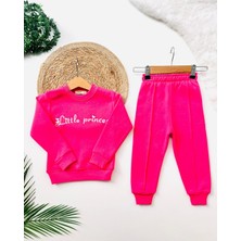 Kız Çocuk Little Princess Detaylı Fuşya Alt Üst Takım