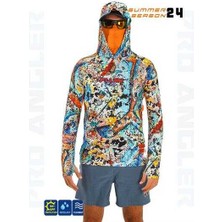 Fujin Pro Angler S24 Buff&hoodie Makai Orange 3xl