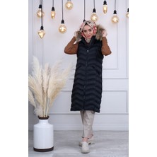 Womanıa Wavy Vest Yelek 18250 Siyah