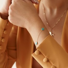 Altıntaş Mineli Üç Göz Altın Bileklik