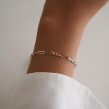 Altıntaş Ataş Zincirli Sonsuzluk Altın Bileklik