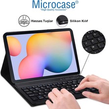 Microcase Samsung Tab S10 Ultra 14.6 Inch Tablet Uyumlu Bluetooth Klavyeli Standlı Kılıf - BKK16