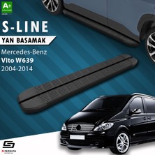 S-Dizayn Vito W639 Kısa Şase S-Line Siyah Yan Basamak 233 cm 2004-2014 A+ Kalite