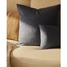 Zara Home Düz Renkli Kırlent Kılıfı   (50  x  50  cm ) Mavi?