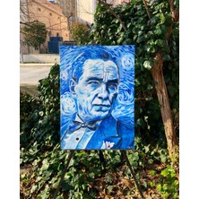 Craft Pen Yağlı Boya  Tablo  Atatürk Portresi Çağrı Tunç Imzalı (El Yapımı)
