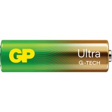 GP G-Tech Ultra Alkalin AA - LR6 Boy  Kalem Pil 1.5V  40'lı Kutu