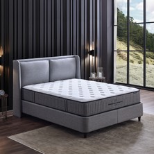 Yataş Ergocoil Infinity Pro 3'lü Yatak, Baza, Başlık Set - Gri