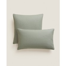 Zara Home Düz Renkli Kırlent Kılıfı   (30  x  50  cm ) Yeşi?l