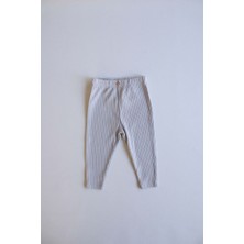 Ohlala Koala Gri Fitilli Tayt Kız Çocuklar İçin Modern Boru Paça Tasarımıyla Rahatlık Sağlar