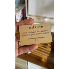 E-Ticaret Teşekkür Kartı Kraft 1000 Adet 5x8 cm